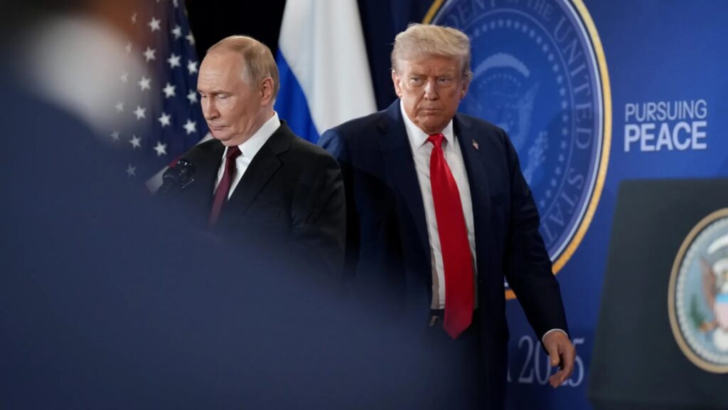 President Donald Trump discussing additional sanctions on Russia with European leaders to increase pressure on Moscow.