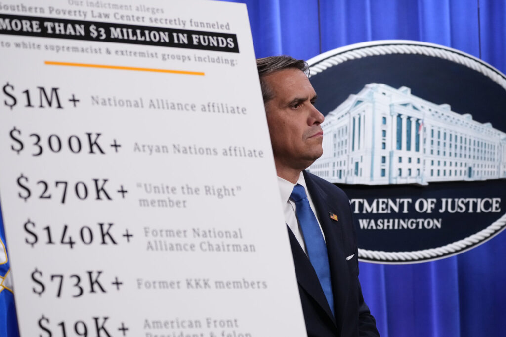 Federal Grand Jury Charges Southern Poverty Law Center for Wire Fraud, False Statements, and Conspiracy to Commit Money Laundering