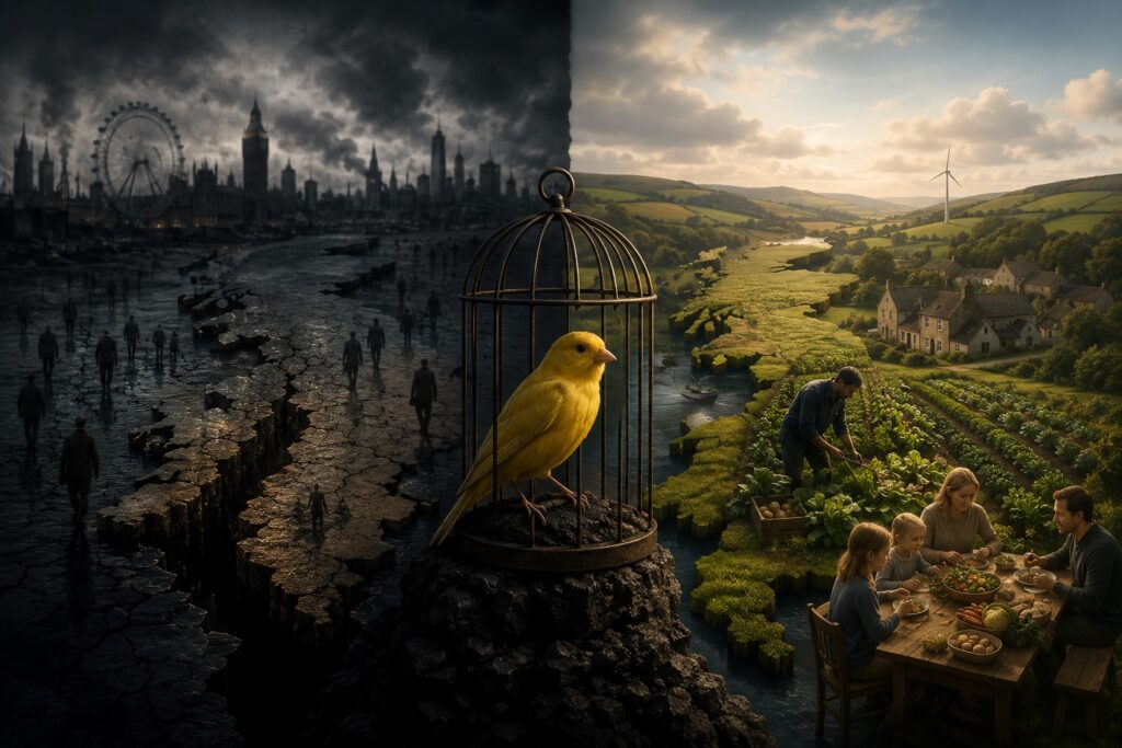 Britain Is the Canary in the Coal Mine Britain Is the Canary in the Coal Mine.