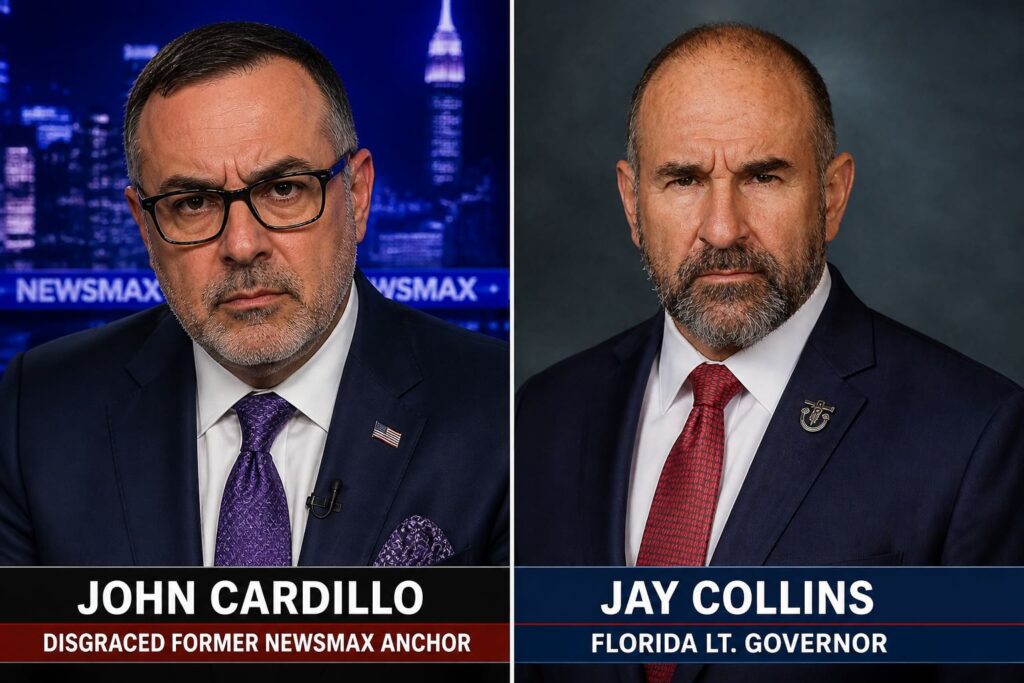 Disgraced former Newsmax anchor John Cardillo